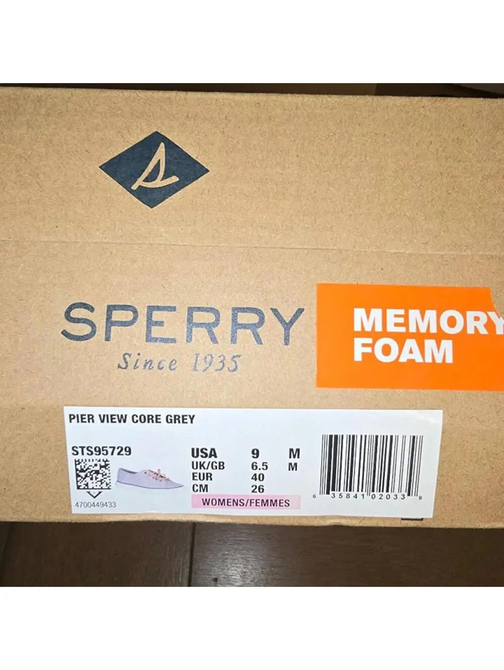 Sperry Women's size 9 Core Grey NIB
